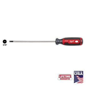 Milwaukee MT212 3/16in Cabinet 6in Cushion Grip Screwdriver (USA) - Mississauga Hardware Centre Inc