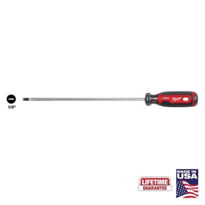 Milwaukee MT214 1/4in Cabinet 10in Cushion Grip Screwdriver (USA) - Mississauga Hardware Centre Inc