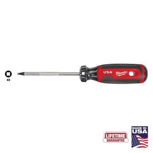 Milwaukee MT218 2 Square 4in Cushion Grip Screwdriver (USA) - Mississauga Hardware Centre Inc