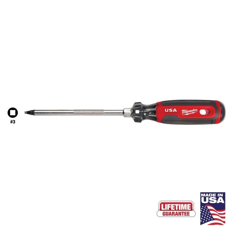 Milwaukee MT219 3 Square 6in Cushion Grip Screwdriver (USA) - Mississauga Hardware Centre Inc