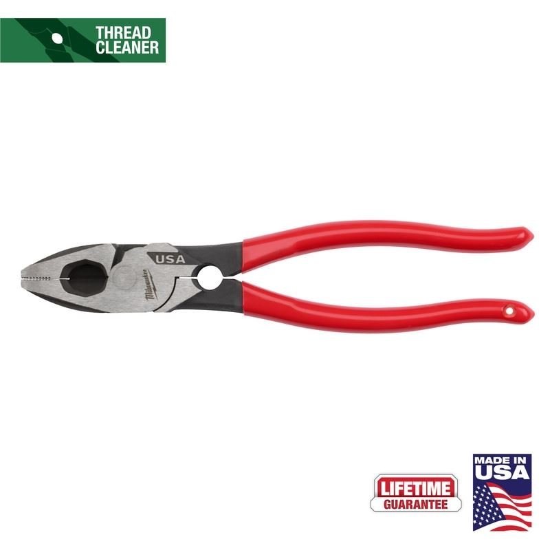 Milwaukee MT500T 9in Linemans Dipped Grip Pliers w/ Thread Cleaner (USA) - Mississauga Hardware Centre Inc
