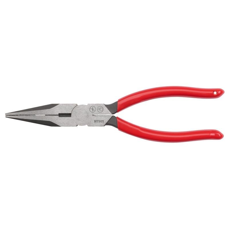 Milwaukee MT505 8in Long Nose Dipped Grip Pliers (USA) - Mississauga Hardware Centre Inc