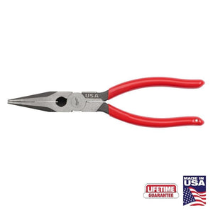Milwaukee MT505 8in Long Nose Dipped Grip Pliers (USA) - Mississauga Hardware Centre Inc