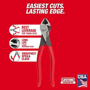 Milwaukee MT508 8in Diagonal Dipped Grip Cutting Pliers (USA) - Mississauga Hardware Centre Inc