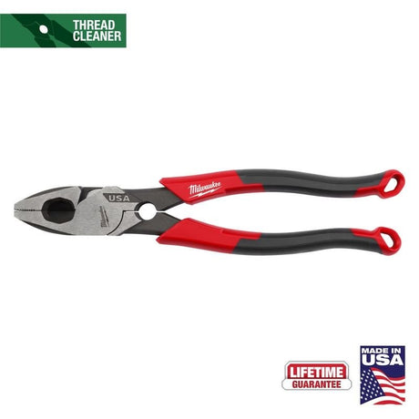 Milwaukee MT550T 9in Linemans Comfort Grip Pliers w/ Thread Cleaner (USA) - Mississauga Hardware Centre Inc