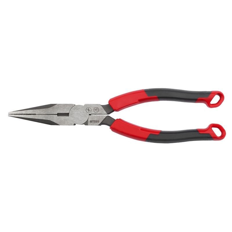Milwaukee MT555 8in Long Nose Comfort Grip Pliers (USA) - Mississauga Hardware Centre Inc