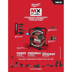 Milwaukee MXF002 - 2XC MX FUEL Carry - On 3600w/1800w Power Supply - Mississauga Hardware Centre Inc