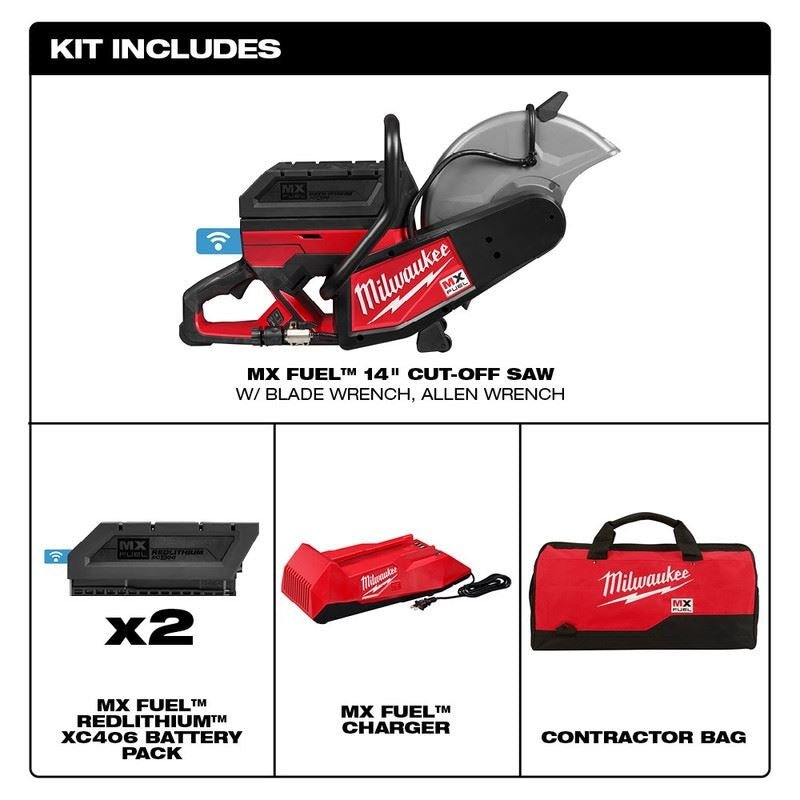 Milwaukee MXF314 - 2XC MX FUEL 14IN CUT - OFF SAW KIT - Mississauga Hardware Centre Inc