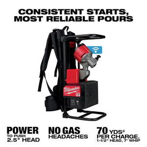 Milwaukee MXF371 - 2XC MX FUEL Backpack Concrete Vibrator Kit - Mississauga Hardware Centre Inc