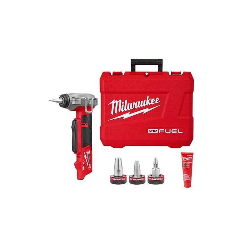 Milwuakee 2532 - 20 M12 FUEL ProPEX Expander w/ 1/2 in - 1 in RAPID SEAL ProPEX Expander Heads - Mississauga Hardware Centre Inc