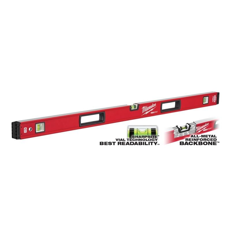 MLBXM48 48 in. REDSTICK Magnetic Box Level - Mississauga Hardware Centre IncMilwaukeeMLBXM48