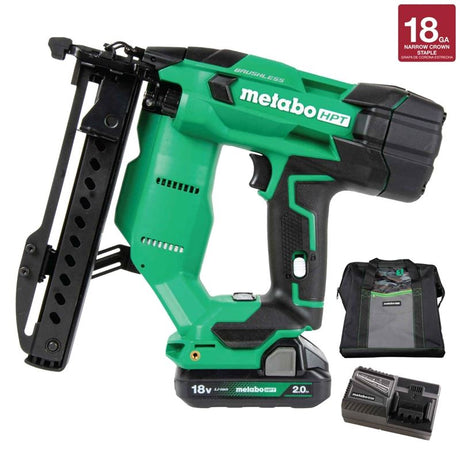 N1804DAM 18V MultiVolt Brushless 18 - Gauge 1/4" Narrow Crown Stapler Kit - Mississauga Hardware Centre Inc
