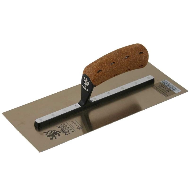 Nela 12" x 4.75" Cork Hdl Chrome SS Smoothing Trowel - Mississauga Hardware Centre IncNELANL10403012BK