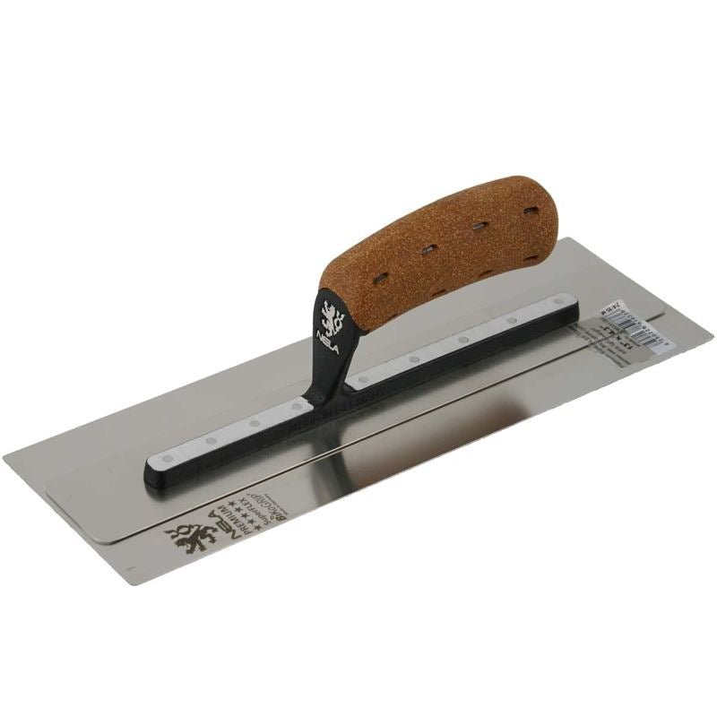 Nela 13" x 4.3" SuperFLEX Cork Hdl SS Finishing Trowel - Mississauga Hardware Centre IncNELA10853311BK