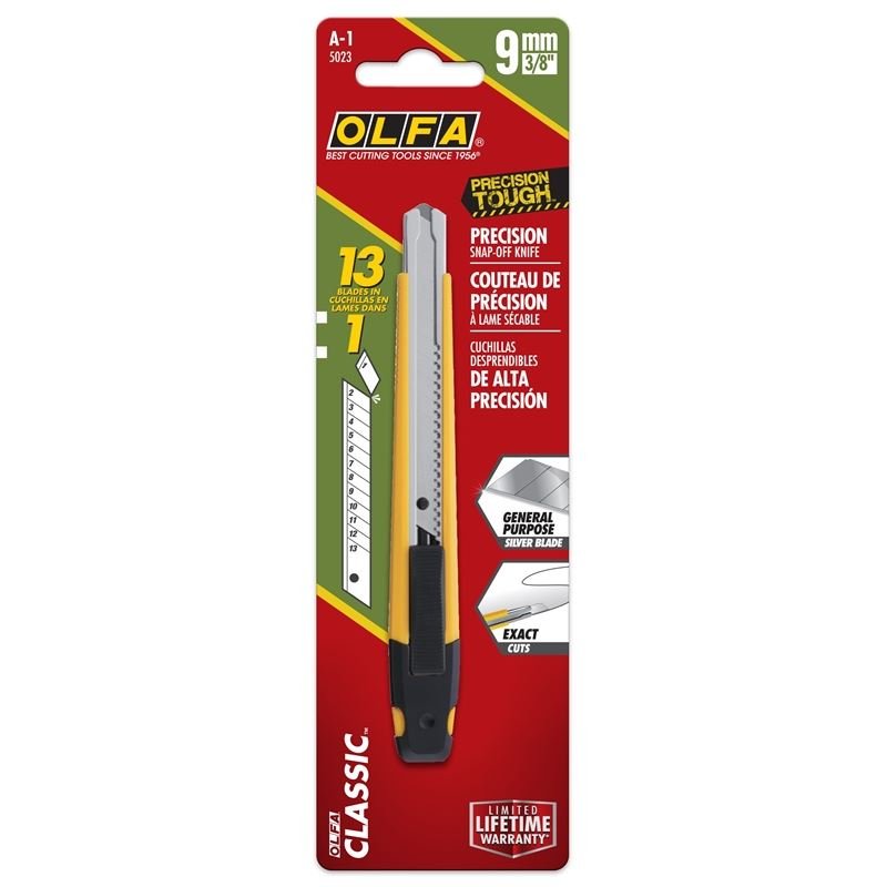 OLFA A - 1 9mm Slide Lock Utility Knife - Mississauga Hardware Centre Inc