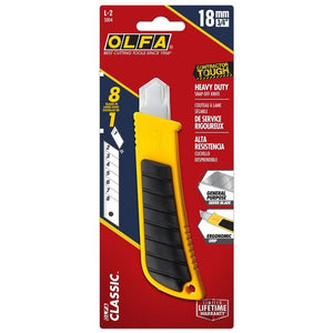 OLFA L - 2 18mm Rubber Inset Utility Knife - Mississauga Hardware Centre Inc
