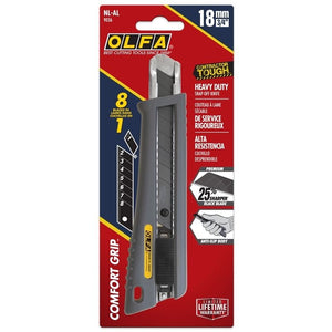 OLFA NL - AL 18mm Rubber - Grip Auto - Lock Utility Knife - Mississauga Hardware Centre Inc