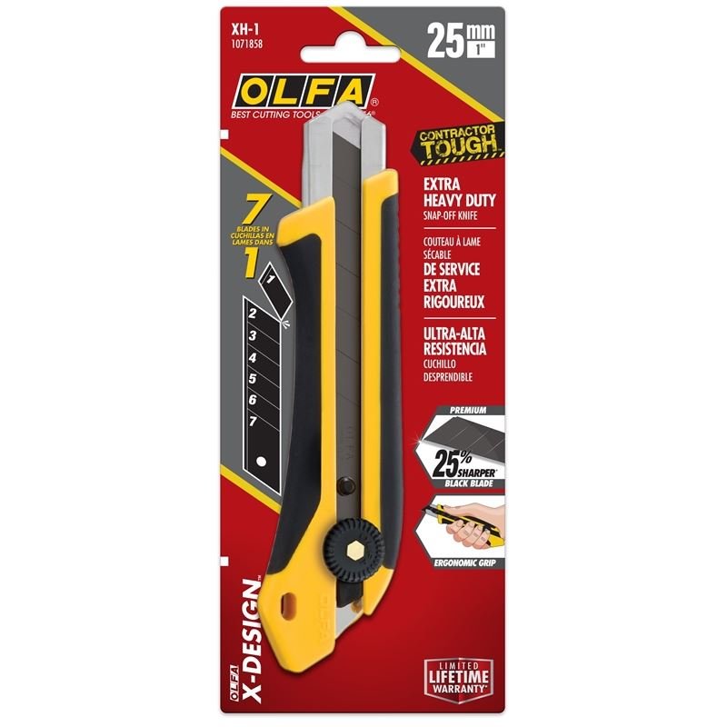 OLFA XH - 1 25mm Fiberglass Rubber Grip Ratchet - Lock Knife - Mississauga Hardware Centre Inc