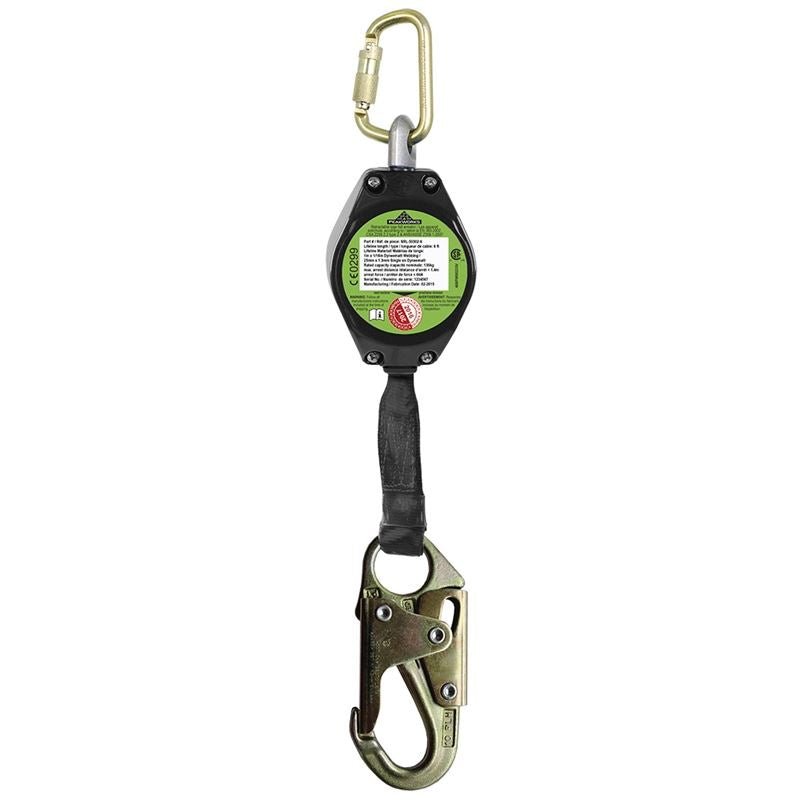 Peakworks SRL with 1" (25 mm) Webbing - Aluminum Housing - Type 2 - Snap Hook - 6' (1.8 m) - Mississauga Hardware Centre IncPEAKWORKSSRL-50302-6LE