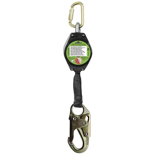 Peakworks SRL with 1" (25 mm) Webbing - Aluminum Housing - Type 2 - Snap Hook - 6' (1.8 m) - Mississauga Hardware Centre IncPEAKWORKSSRL-50302-6LE