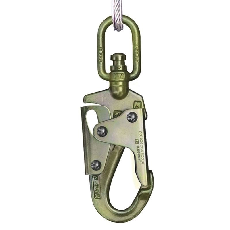 Peakworks V845533020LE 20ft Leading Edge SRL w 3/16in Galv. Stl Cable - Al. Hsing - Type 2 - Snap Hook - Mississauga Hardware Centre Inc