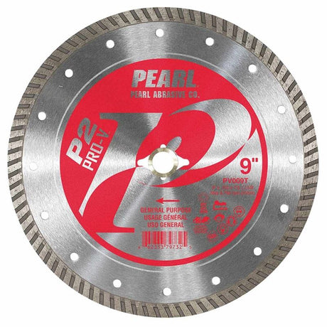PEARL PV009T P2 Pro - V 9 in TURBO Rim General Purpose Diamond Blade - Mississauga Hardware Centre Inc