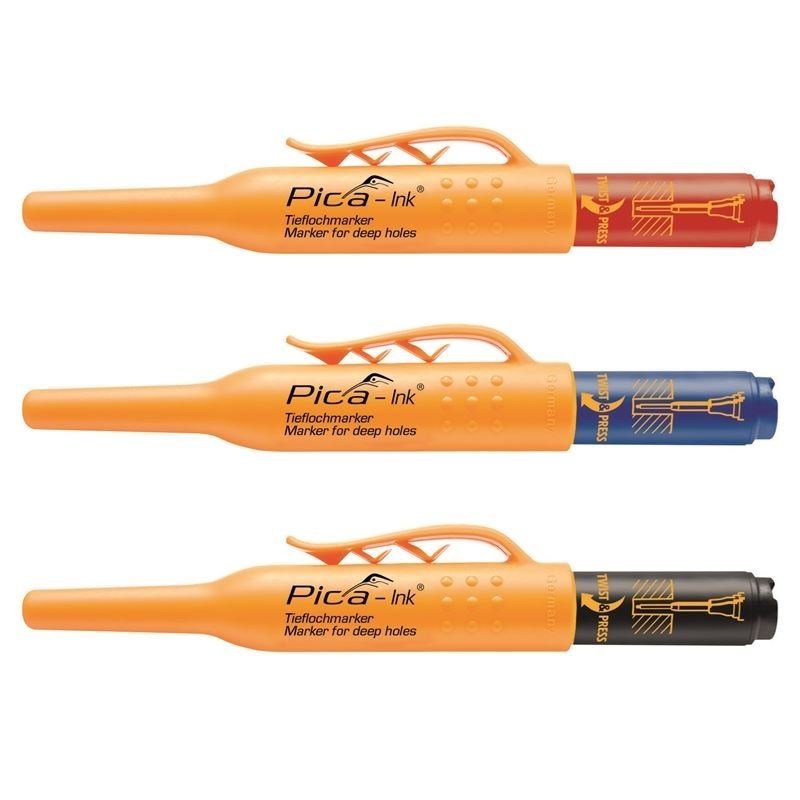 Pica - Ink Deep Hole Marker for Hard To Reach Spots - Mississauga Hardware Centre Inc