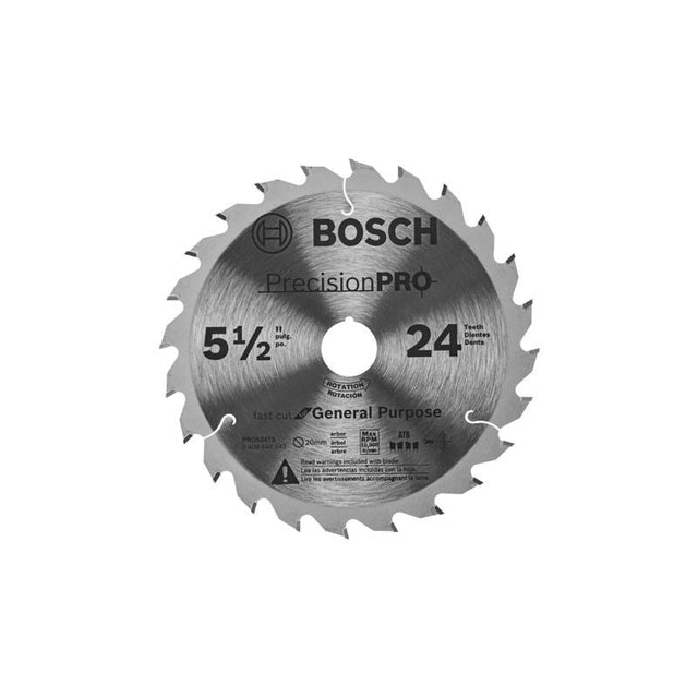 PRO524TS 5 - 1/2 In. 24 - Tooth Precision Pro Series Track Saw Blade - Mississauga Hardware Centre IncBOSCHPRO524TS