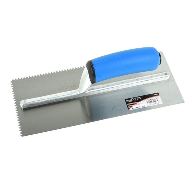 ProXTile 11 in. x 4 1/2 in. V Notched Trowel with Soft Grip (3/16 in. V Notch) - Mississauga Hardware Centre Inc