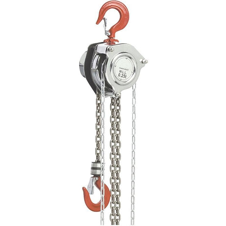 ROK 21002 Mini Chain Hoist .25T 3M Lift - Mississauga Hardware Centre Inc