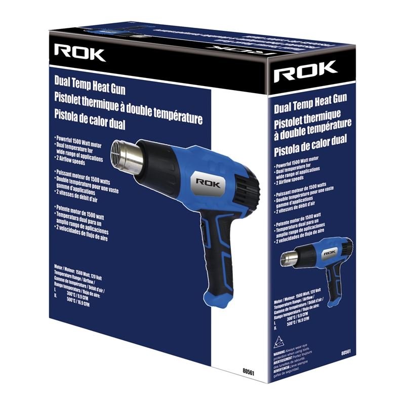 ROK DUAL TEMP HEAT GUN - Mississauga Hardware Centre Inc