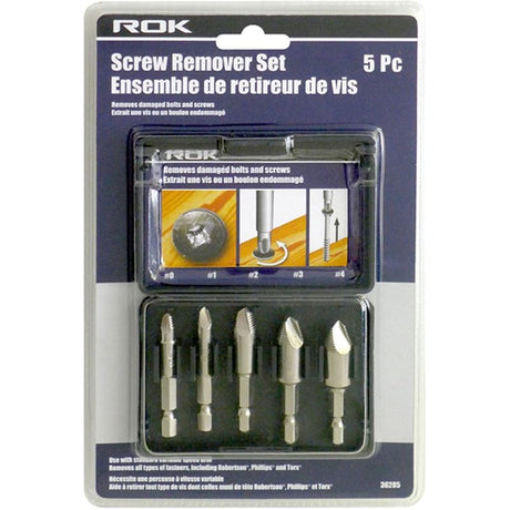 ROK SCREW REMOVER SET 5PC - Mississauga Hardware Centre Inc