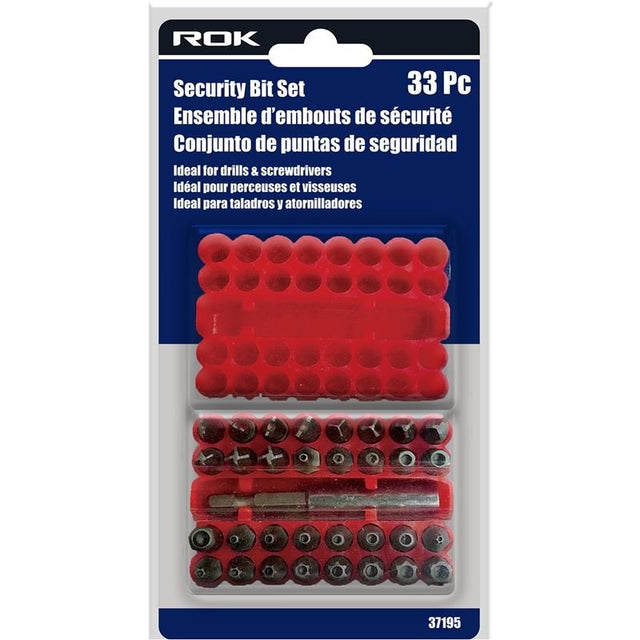 ROK SECURITY BIT SET 33PC - Mississauga Hardware Centre Inc