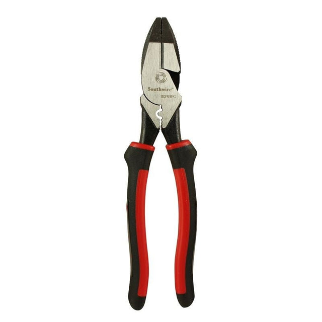 SCP9TPC 9" High - Leverage Side Cutting Pliers w/ Fish Tape Puller, Crimper, & Comfort Grip Handles - Mississauga Hardware Centre IncSOUTHWIRE589945