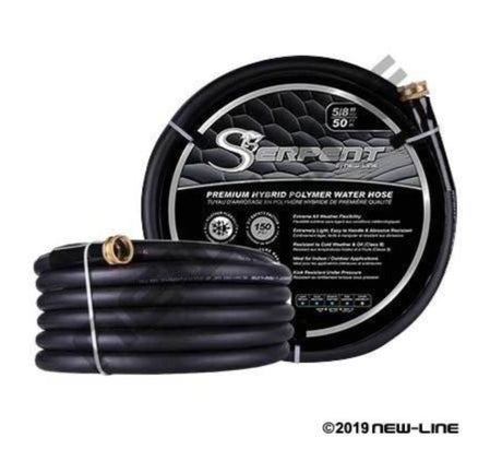 Serpent 5/8 Black GARDEN HOSE 150 PSI with Fittings - Mississauga Hardware Centre Inc