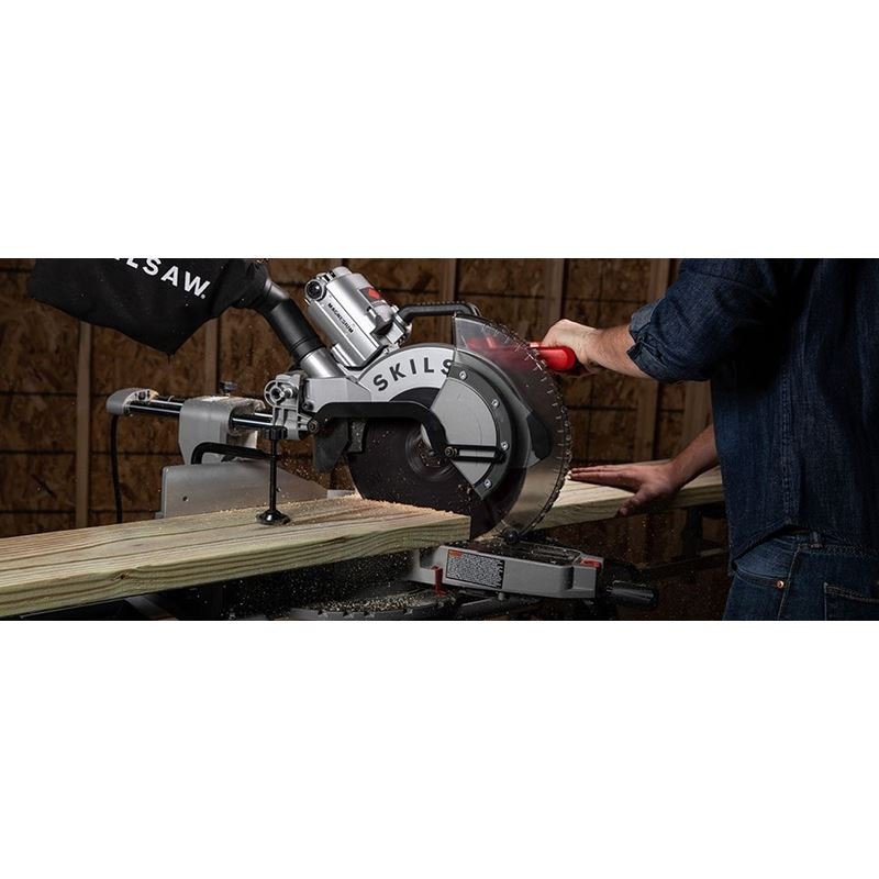 SKILSAW SPT88 - 01 12 In. Worm Drive Dual Bevel Sliding Miter Saw - Mississauga Hardware Centre IncSKILSPT88-01