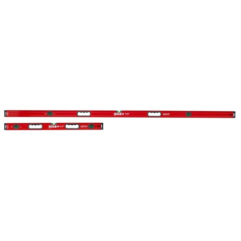 SOLA LSB7832M Big Red Box Beam Level, 3 Focus - 60 Vials, 78 in & 32 in Jamb Set, Magnetic - Mississauga Hardware Centre Inc