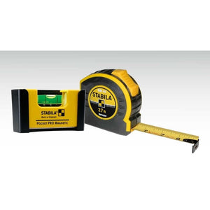 STABILA 11927 Quick Check 27ft Tape/Pocket Level Pro Set - Mississauga Hardware Centre Inc
