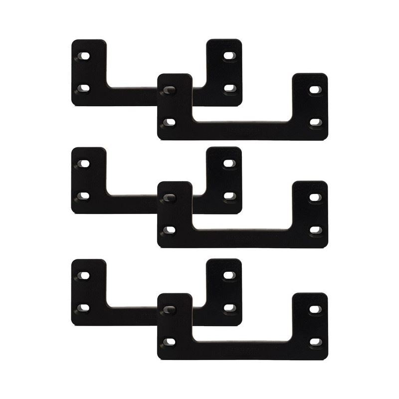 StealthMount OM - CL - BLK - 6 Cleat N Feet Mounting Cleats For Packout, 6 Pack - Mississauga Hardware Centre Inc
