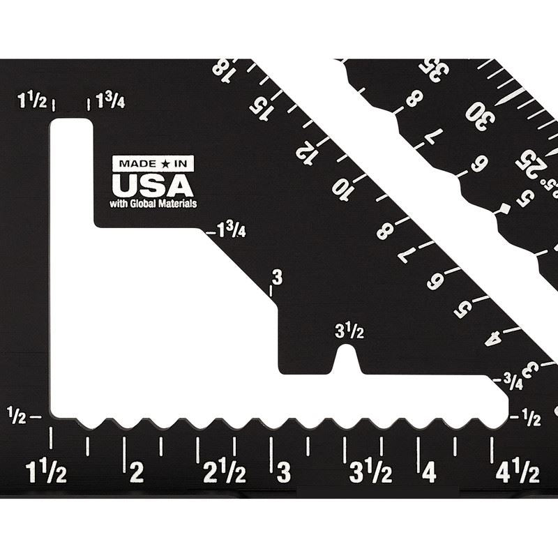 STILETTO STSQ7 - L 7in Carpenter Square with Level - Mississauga Hardware Centre Inc
