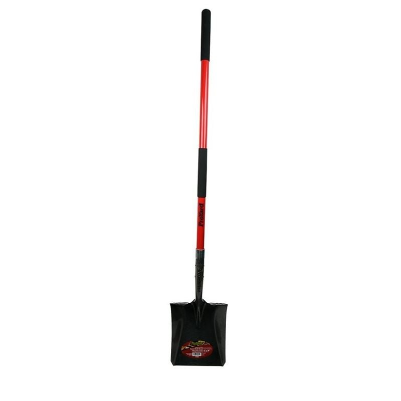 Toolway 10IN X58IN SQUARE SHOVEL FIBERGLASS L - HANDLE - Mississauga Hardware Centre Inc