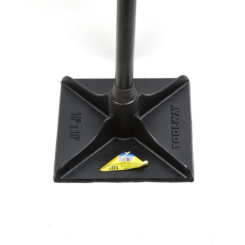 Toolway 130627 Tamper 10 in X 10 in X 44 in With Steel Handle - Mississauga Hardware Centre Inc