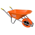 Toolway 190979 PRO - SERIES WHEELBARROW 6 CU.FT POLY TRAY FLAT FREE WIDE TRACK TIRE - Mississauga Hardware Centre Inc