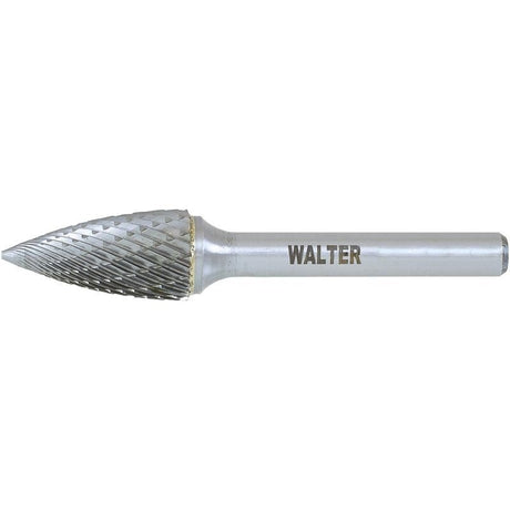 WALTER 01V013 CARBIDE BURR 1/4in Shank Double Cut SG - 5 DC - Mississauga Hardware Centre Inc