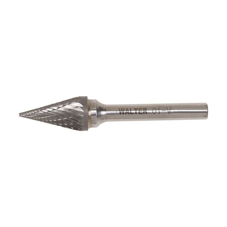 WALTER 01V018 CARBIDE BURR 1/4in Shank Double Cut SM - 5 DC - Mississauga Hardware Centre Inc