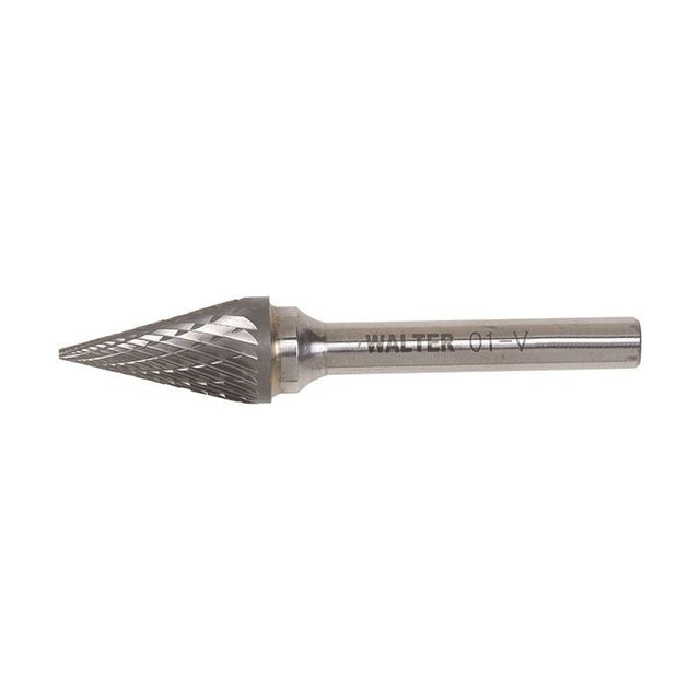 WALTER 01V018 CARBIDE BURR 1/4in Shank Double Cut SM - 5 DC - Mississauga Hardware Centre Inc