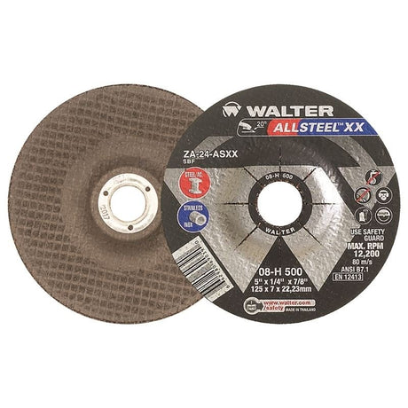 WALTER 08H500 HP XX Grinding Wheel 5in X 1/4in X 7/8in - Mississauga Hardware Centre Inc