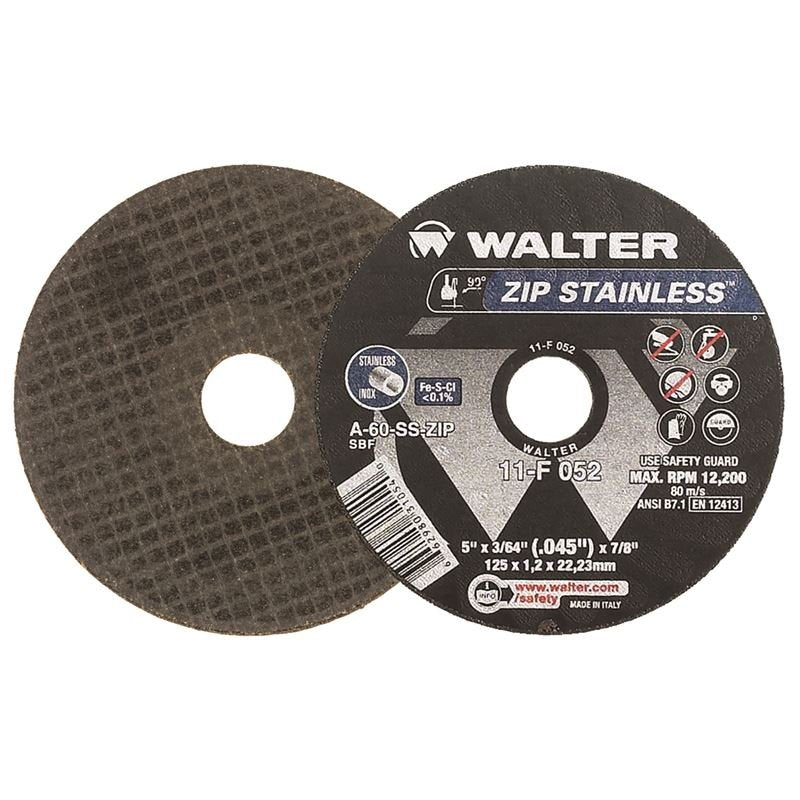 WALTER 11F052 ZIP STAINLESS 5in X 3/64in - Mississauga Hardware Centre Inc