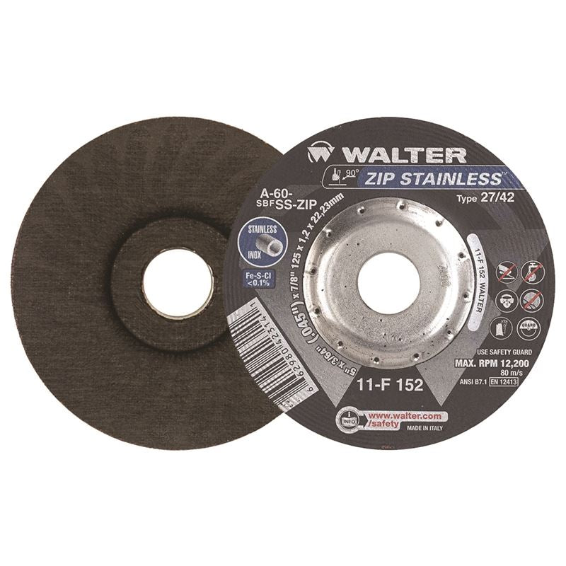 WALTER 11F152 ZIP STAINLESS 5in X 3/64in TYPE 27 - Mississauga Hardware Centre Inc