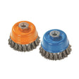WALTER 13F314 3in X 5/8in - 11 STAINLESS STEEL CUP BRUSH KNOT TWISTED WIRE - Mississauga Hardware Centre Inc